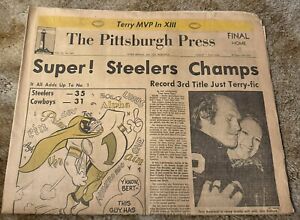 1979 Pittsburgh Press Steelers Super Bowl XIII journal FINAL