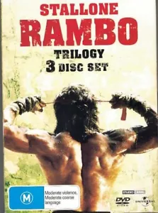 Rambo Trilogy DVD 3 Disc Set DVD, Region 2 - 4 Like New! - Picture 1 of 6