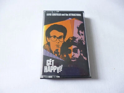 ELVIS COSTELLO & THE ATTRACTIONS ~ GET HAPPY ~ 1980 UK NEW WAVE CASSETTE TAPE - Image 1 of 4