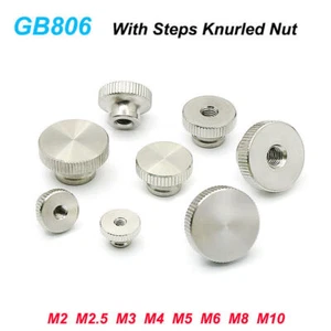 Edelstahl Rändelmutter GB806 Rändelgriff Knopf Einstellmutter M2 M3 M4 M5-M10 - Bild 1 von 6
