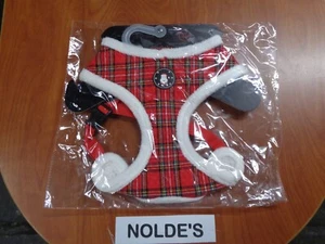 Puppia Checkered Red Christmas Dog Harness Sizes: M, L, XL Sam 730 DS505 B4 - Picture 1 of 9