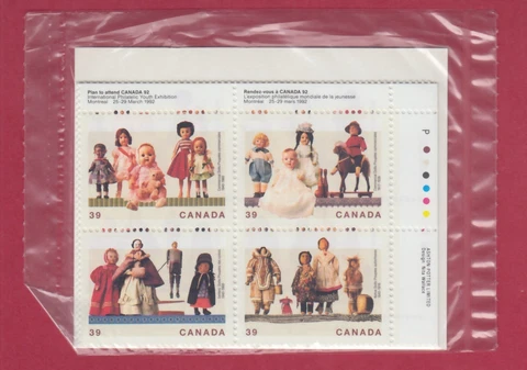 CANADA SEALED CORNER BLOCKS 1274-1277 CULTURAL TREASURES - DOLLS Cover