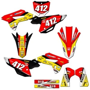 2022-2023 CRF 250 R RICOCHET Yellow Senge Graphics Kit Compatible with Honda - Picture 1 of 10