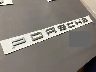 Scritta PORSCHE X Tutti I Modelli Colori Nero Lucido E Opaco. Grigio E Cromato - Bild 1 von 4