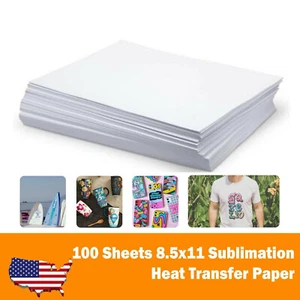 Transfert thermique papier sublimation Koala 8,5 x 11 100 feuilles pour imprimante jet d'encre Epson - Photo 1/10