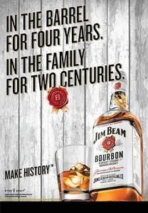 Jim Beam vintage poster print A4 Size - Picture 1 of 1