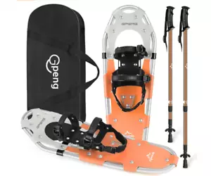 Schneeschuhe oder Sandschuhwandern Herren Damen Jugend Kinder, leichte Aluminium Schneestöcke - Bild 1 von 9