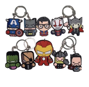10 Pieces Of Avengers 2D Keychain Variety Packs. - Picture 1 of 3
