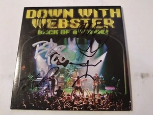 Down With Webster - Back of My Hand Group Autographed Limited Press Promo CD - Picture 1 of 7