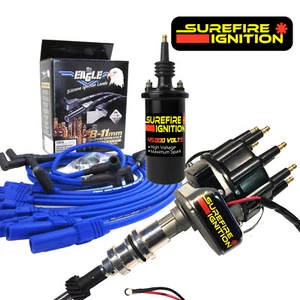 Kit de encendido personalizado distribuidor electrónico bobina HEI 9 mm cables Chev Holden Ford - Imagen 1 de 5