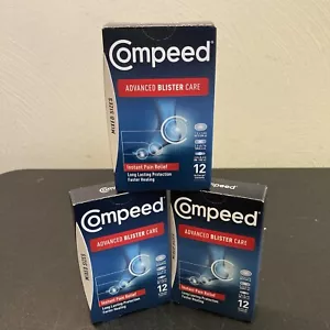 SET (3) COMPEED ADVANCED BLISTERPFLEGE GEMISCHTE GRÖSSEN SOFORTIGE SCHMERZLINDERUNG JE 12 CNT - Bild 1 von 7