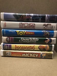 Disney vhs tapes lot Set Of 6 - Picture 1 of 2