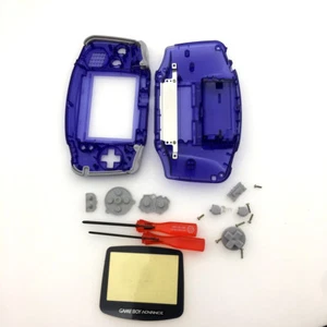 Housing Shell Case Cover for Nintendo Gameboy Advance/GBA - Clear Royal blue - Picture 1 of 21