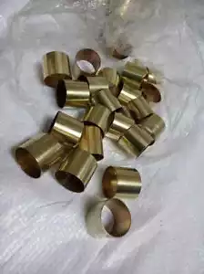 Making lot of 50 pcssolid brass mixed PLAIN brass COLLARS for Walking Stick - Picture 1 of 4