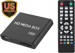 1080P HD Media Player, Mini MP4 Digital Media Player with Av/Hdmi/Vga/Ypbpr/H... - Picture 1 of 1