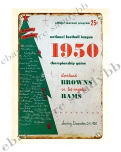 1950 Championship Football metal tin sign full color plaques - Picture 1 of 4