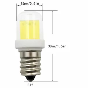 1pcs/10pcs E12 Base C7 LED Light bulb 1511 4W Ceramics glass bulb White/Warm - Picture 1 of 6