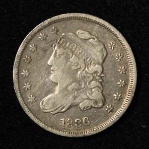 1836 H10c Capped Bust Half Dime - Free Shipping USA - Picture 1 of 3