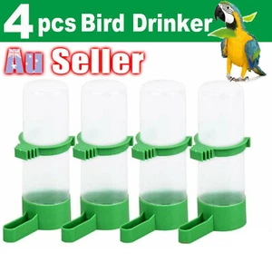 4Pcs/Pet Drinker Food Feeder Water Clip For Cage Bird Parrot Cockatiel Budgie - Picture 1 of 12