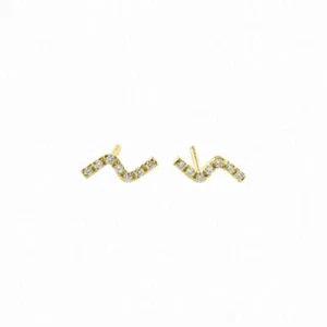 VS/F-G Diamant 14K Gold minimal klassische Ohrstecker - The Jewelz - Bild 1 von 5