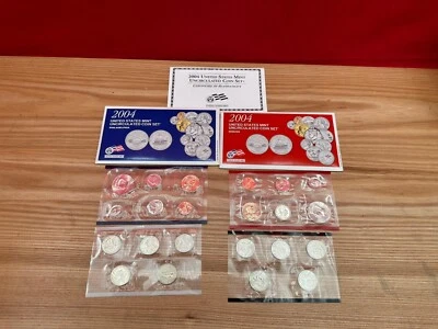 2004 United States Mint Uncirculated Coin Set Denver and Philadelphia - Image 1 of 3