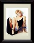 8x10 Framed Charlize Theron Autograph Promo Print - Black Dress