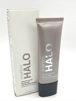 Smashbox Halo Healthy Glow All-In-One Tinted Moisturizer TAN DARK ~ SEALED - Image 1 of 4