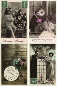 RELOJES RELOJES INCL RELOJES FLORES 120 Postales Vintage Mayormente Pre-1940 (L7159) - Imagen 1 de 24