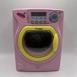 Red Box In Home Electronic Play Pretend Kids Pink Washing Machine Working - Picture 1 of 8