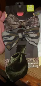 Mossy Oak Enchanté Pet Dog Collar Bow Tie Accessories 3 Pack New on Card - Picture 1 of 9