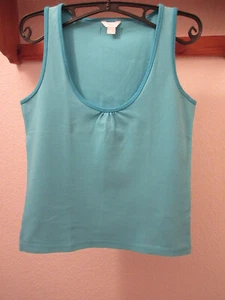 Damen Top von TCM, türkisblau, Gr. 36/38, Baumwolle/Elasthan, gebraucht - Bild 1 von 8