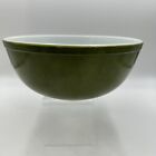 Vintage Nice Pyrex Glass Mixing Bowl Verde Green # 404 Avocado Olive 4 Quart