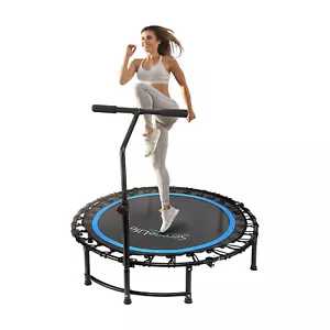 SereneLife 40 Inch Fitness Cardio Sports Trampoline with Handrail (Used) - Picture 1 of 6