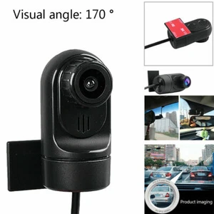 170° USB Coche Vista Frontal Respaldo HD Cámara Monitor Visión Nocturna Para Android GPS - Imagen 1 de 12