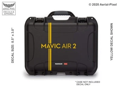 DJI Mavic Air 2 Drone Case Decal  for Nanuk Pelican GoProfessional GPC & More  - Image 1 of 3