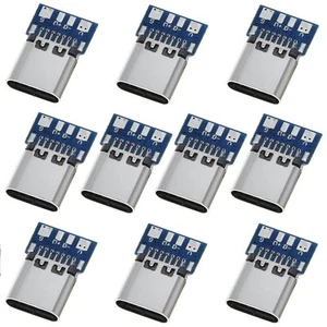 ANMBEST 10PCS USB 3.1 Tipo C Connettore 24 Pin Femmina Spina Presa Presa... - Foto 1 di 7