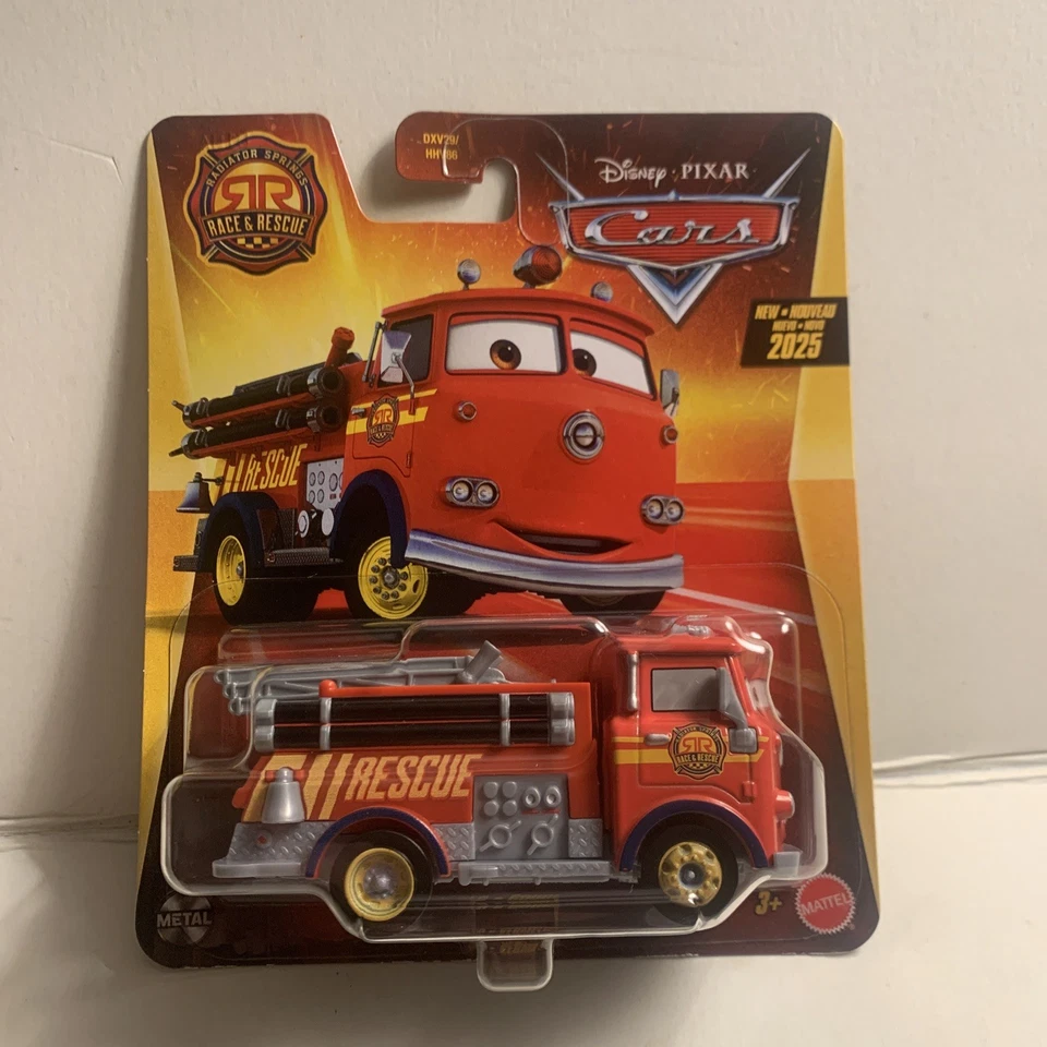 Disney Pixar Cars Juguetes Die-Cast Metal Escala 1:55 - Carrera y Rescate Rojo 2025 Foto 1 de 1