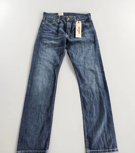 Jeans Levis 513 Para Hombre 29x30 Azul Ajustado Recto Tiro Medio Lavado Elastizado Denim - Imagen 1 de 5
