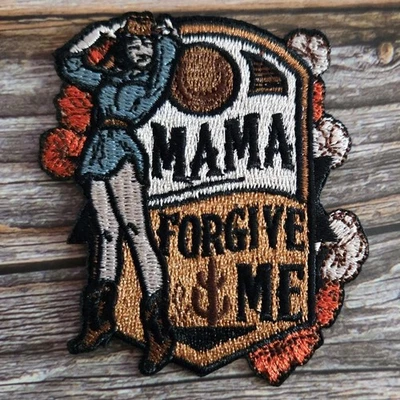 Mama Forgive Me Southern Western County Cowgirl America USA Retro Patch - Image 1 of 2