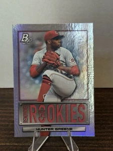 Hunter Greene 2022 Bowman Platinum #RR-16 Renowned Rookies Cincinnati Reds - Bild 1 von 6