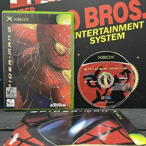 Spider-Man 2 W. Manual Microsoft Xbox PAL EN MUY BUEN ESTADO PROBADO FRANQUEO RASTREADO GRATUITO - Imagen 1 de 12