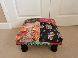 Vintage Asian Handmade Foot Stool - Picture 1 of 5
