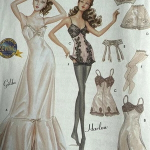 Simplicity 9527 Couturier Doll Lingerie: Slip, Teddy, Hose 15.5" Pattern Uncut - Picture 1 of 5