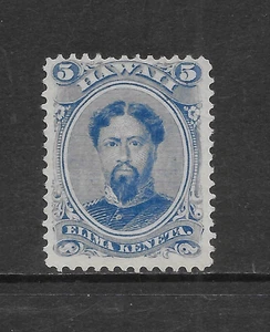 HAWAII SCOTT 39 MNG FINE - 1882 5c ULTRA ISSUE - KING KAMEHAMEHA V - Picture 1 of 2