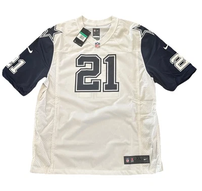 Camiseta de los Dallas Cowboys XL Ezekiel Elliot para hombre Nike blanca nueva con etiquetas Foto 1 de 4