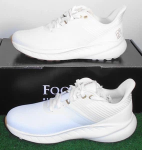 NIB FootJoy Flex Spikeless Women's Golf Shoes, White / Beige, 7 Medium, 95718 - Picture 1 of 5