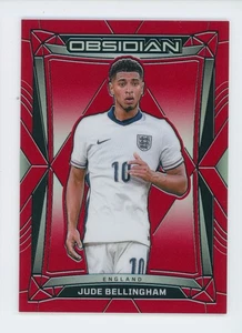 2024-25 Jude Bellingham Panini Obsidian Red Flood England Soccer Card 8/10 - Picture 1 of 3