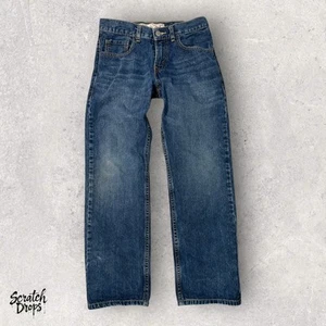 Vintage Rag Top USA Youth Blue Denim Jeans Size 12 Classic Fit Durable Pants - Picture 1 of 4
