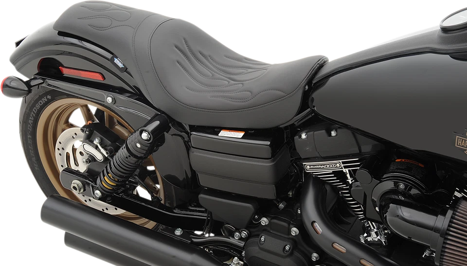 Asiento depredador Drag Specialties costura de llama 0803-0290 Foto 1 de 1