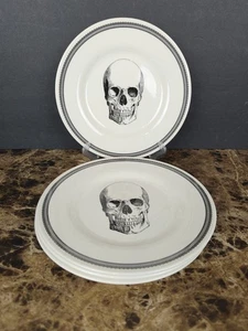 Juego de 4 platos de ensalada de calavera Royal Stafford de 8,5" de Halloween - Imagen 1 de 7